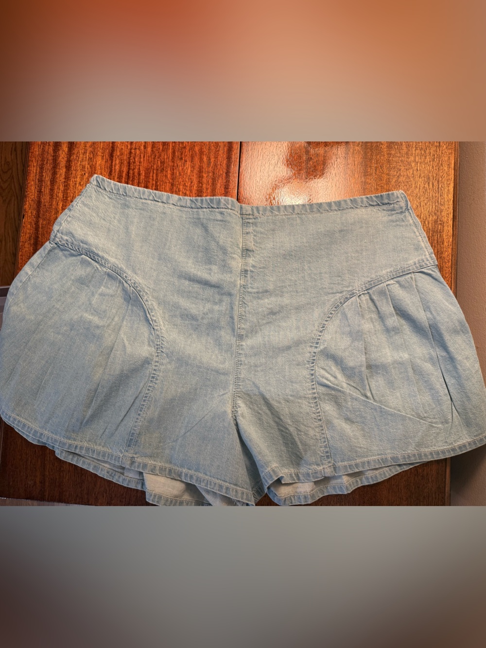 We The Free Light Blue Denim Jean Shorts